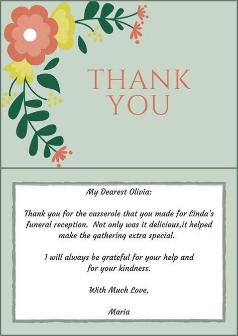 17 Best Images About Funeral Thank You Notes On Pinterest Funeral