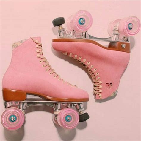 Pink Skates Rollergirl Roller Skate Shoes Retro Roller Skates