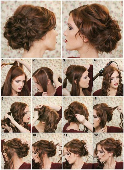 how to make a fancy bun diy hairstyle alldaychic evening hairstyles hair tutorial diy