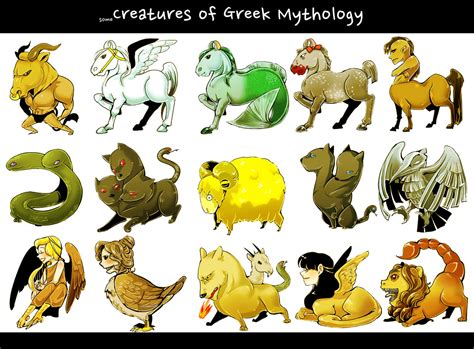 Some Creatures From Greek Myth By Porifra On Deviantart