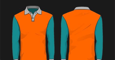 Gaya Terbaru 27+ Kaos Kerah Lengan Panjang Vector
