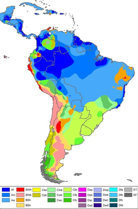 South America Climate Map If I Remember Correctly A Is Tropical B Is