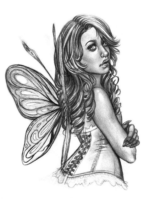Fairy Sketch By Nazzirithe On Deviantart Fairy Sketch Fantasy