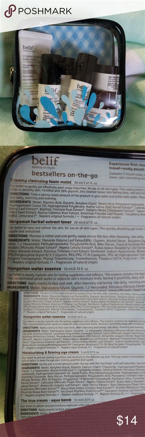 Belif Bestsellers On The Go Travel Set Belif Firming Eye Cream