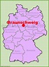 Braunschweig location on the Germany map - Ontheworldmap.com