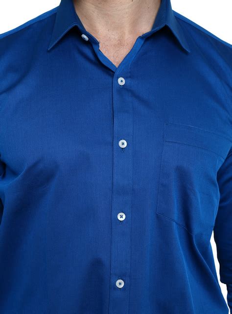 Formal Royal Blue Cotton Solid Men Shirt Rs 1195 Stori Fashions