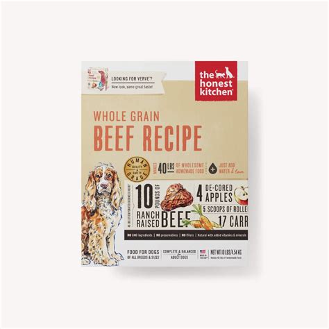 Honest Kitchen Dehydrated Dog Food Whole Grain Beef