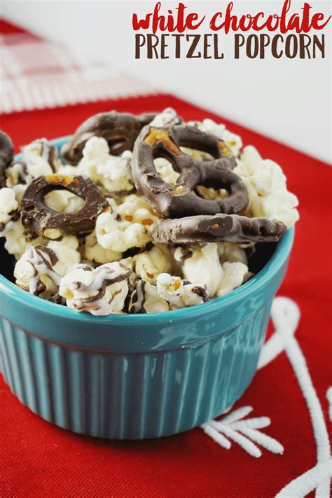 White Chocolate Pretzel Popcorn Sunny Sweet Days