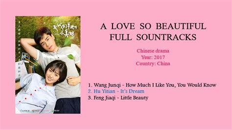 Full Album A Love So Beautiful Ost Lyrics Youtube