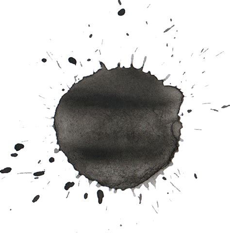 22 Black Watercolor Splatter Png Transparent