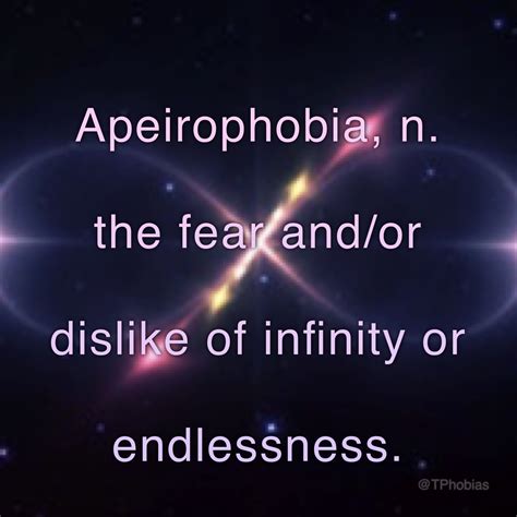 Apeirophobia Phobias Phobia Words Words