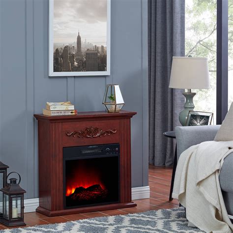 Bold Flame 28 Inch Electric Fireplace Heater Chestnut