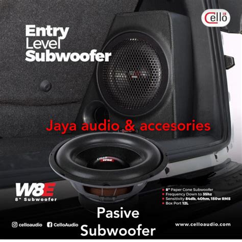 Jual Subwoofer Cello Oem Inch W E Pasive Inova Fortuner Hrv Pajero Dll Jakarta Pusat Jaya