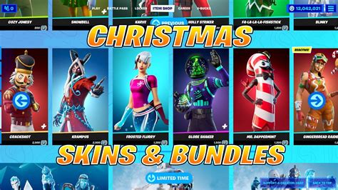 All Christmas Skins And Bundles Fortnite Item Shop Preview Every