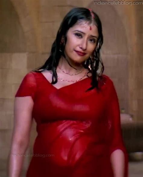 Manisha Koirala Bollywood Actress Hot Saree Song Mehbooba Hd Caps