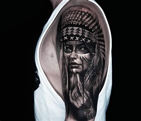 indian girl tattoo by ata ink photo 29096