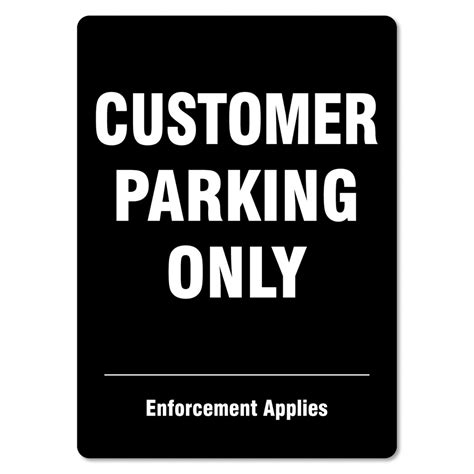 Customer Parking Only Sign The Signmaker