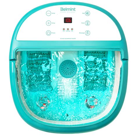 Belmint Foot Spa Bath Massager With Heat Foot Soaking Tub Features Bubbles And Lcd Screen