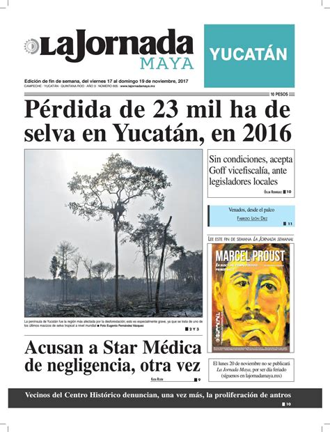 La Jornada Maya · Viernes 17 De Noviembre De 2017b By La Jornada Maya