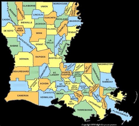 Louisiana Parishes Diagram Quizlet