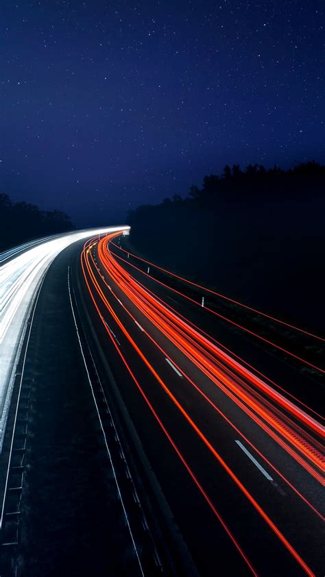 Road And Sky In Night Stars Z Wallpaper Download Wallpaper Hd Hd