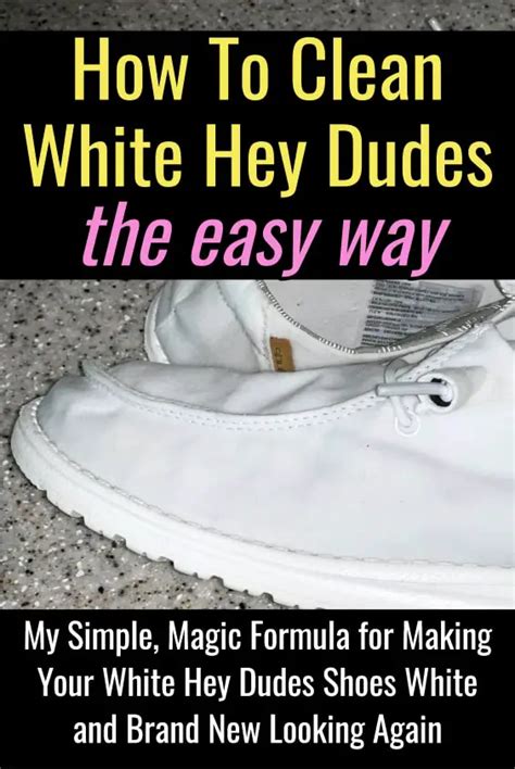 how to clean hey dude shoes how