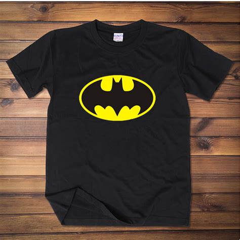 Batman T Shirt Cartoon Crew Neck Tee Short Sleeve Wishiny