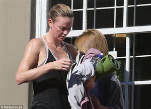 Charlize Theron Is Drenched In Sweat After Yoga Class Amid Sean Penn