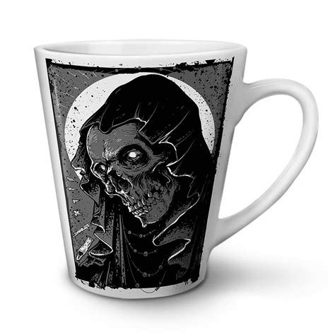 Grim Reaper Hell Skull New White Tea Coffee Ceramic Latte Mug 12 Oz