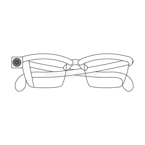 Isolated Smart Glasses Design Stock Illustration Illustration Of