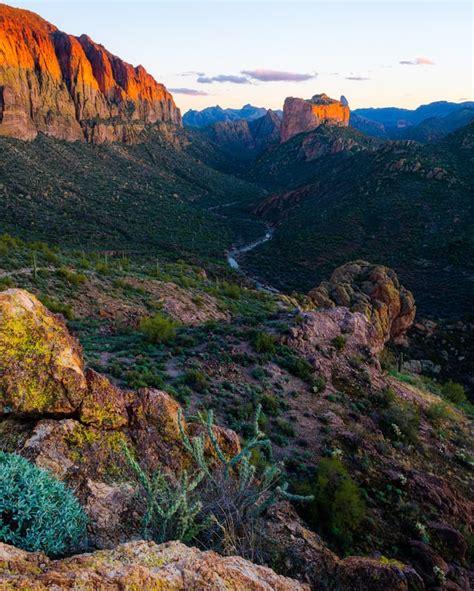 Sunset Superstition Mountains Arizona Usa Oc 3277x4096 R
