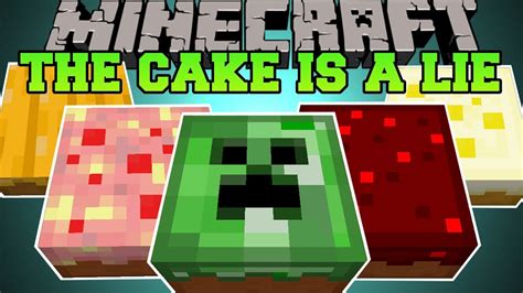 Minecraft The Cake Is A Lie Deadly And Epic Cakes Cake Is A Lie Mod