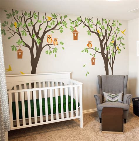 Removable Sticker Baby Nursery Tree Wall Decal Nursery Decor Etsy Canada