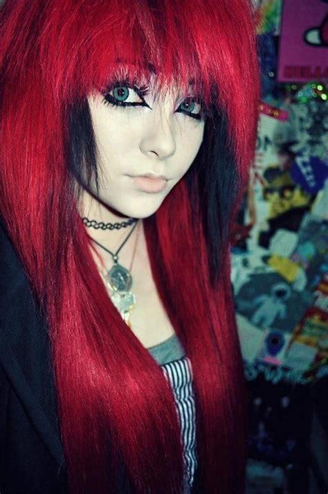 Emo hairstyles for guys with thin hair. heart hair | red hair / Tumblr on we heart it / visual ...