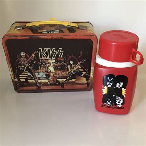 Vintage Kiss King Seeley Lunchbox Rare Red Thermos Original 1977 Aucoin Ebay