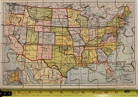 New Dissected Map Of The United States