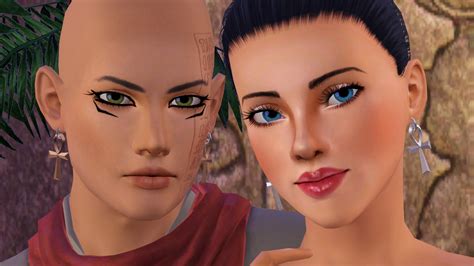 Mod The Sims Rishids Ankh Earrings From Yugioh