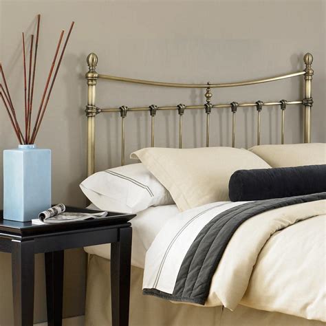 Fashion Bed Group Leighton King Size Metal Headboard With Rounded Posts