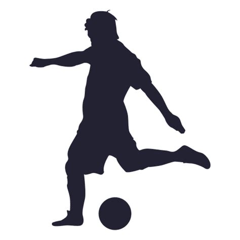 Soccer Player Shooting Silhouette 1 Transparent Png And Svg Vector File