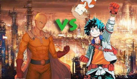 Vs One Punch Man And Hero Academia And Senyuu Anime Amino