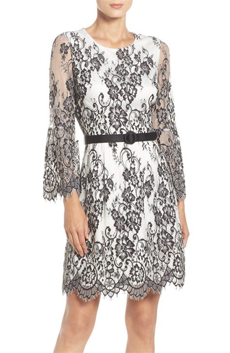 Eliza J Lace Fit And Flare Dress Nordstrom Fit Flare Dress Lace