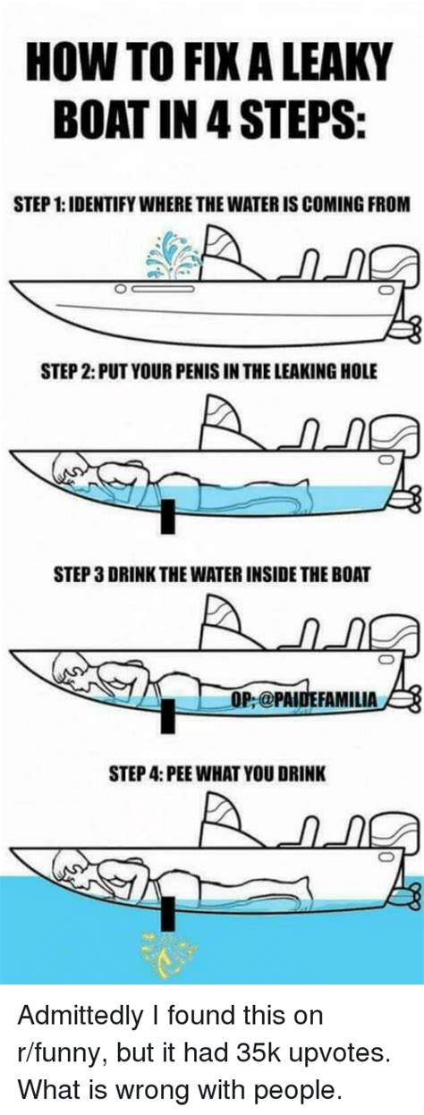 We may earn a commission through links on our site. HOW TO FIX a LEAKY BOAT IN STEPS STEP 1 IDENTIFY WHERE THE ...