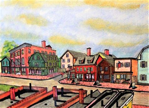 Derby Street Salem Drawing By Paul Meinerth Fine Art America