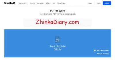 Yang anda perlukan hanyalah akses internet dan sebuah peramban web, untuk mengonversi atau menyunting pdf di windows. Cara Convert PDF ke Word secara Gratis - Zhinka Diary