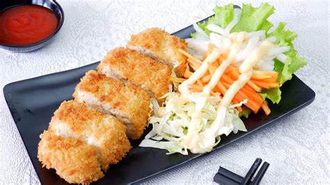 Resep Chicken Katsu Hokben Salad Mayo Food