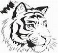 Tiger Stencil Sticker Free Vector cdr Download - 3axis.co