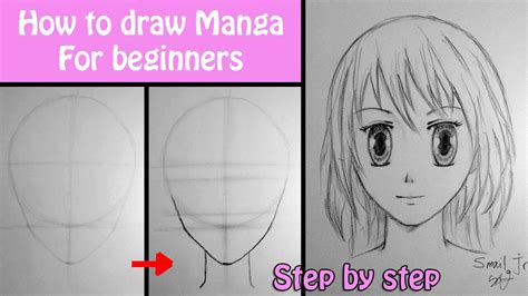 How To Draw Manga Girl For Beginners Step By Step Tutorial Youtube