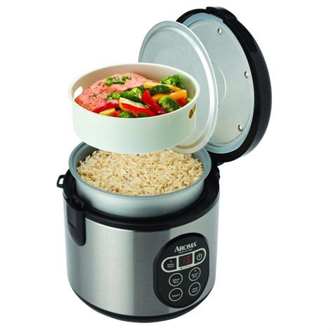 Aroma 8 Cup Digital Rice Cooker And Food Steamer RiceCookerAdvice Com