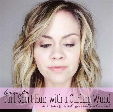 Creating video content has been so much fun, and i'm thrilled to be able to share with you guys my quick & easy beach waves tutorial for…you guessed it, short hair. Style | Curling Wand Tutorial | Curling wand short hair ...