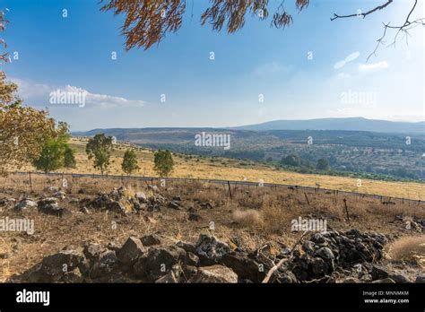 View Of The Hula Valley And Upper Galilee Viewed From Gadot Lookout